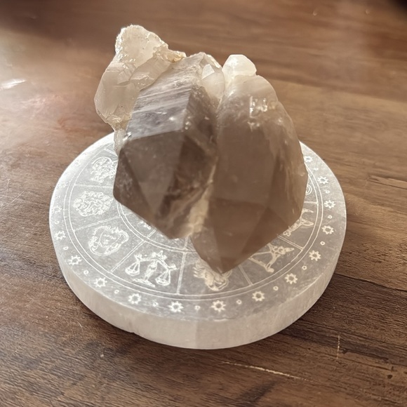 Smoky Quartz with Rutile Raw Cluster - Picture 4 of 5